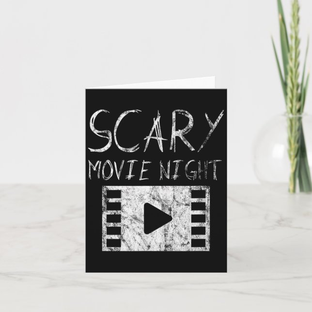 Cartão Noite de Filme de Terror (Frente)