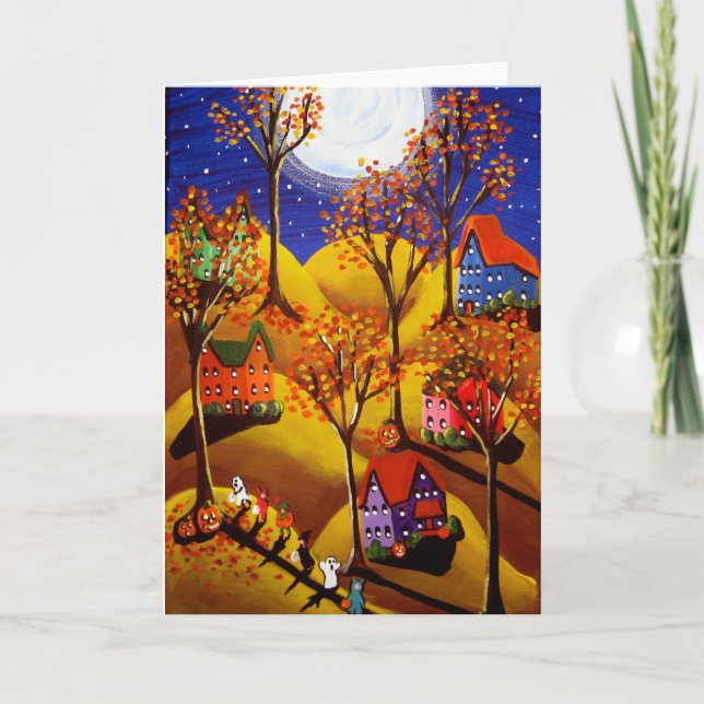 Cartão Noite de Halloween (Frente)