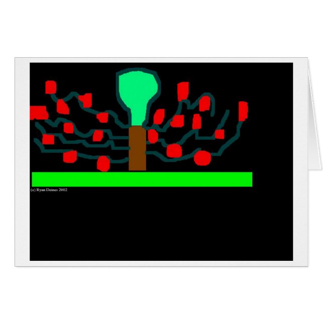 Cartão Noite de Maçãs (Frente Horizontal)