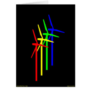 Cartão Noite de Moinho de Vento - Siemens Wind Power