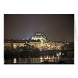 Cartão Noite de Praga do teatro nacional