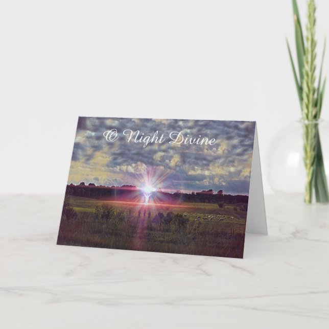 Cartão Noite Divino Luke História de Natal Natal Natal (Frente)