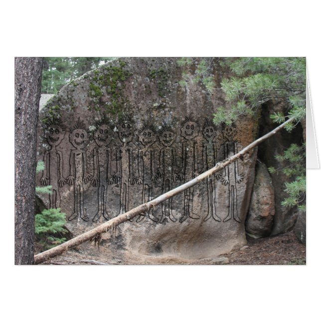 Cartão Noite dos Gigglers Andando (Frente Horizontal)