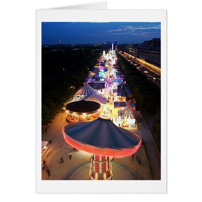 Cartão Noite em Paris (Frente)