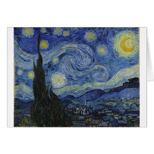 Cartão Noite Estrelada de Van Gogh