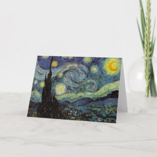 Cartão Noite Estrelada por van Gogh