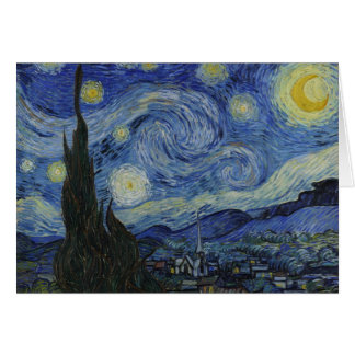 Cartão Noite Estrelada - Van Gogh