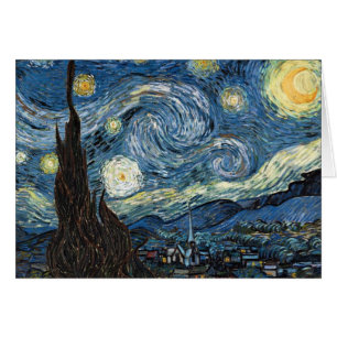 Cartão Noite estrelado de Van Gogh