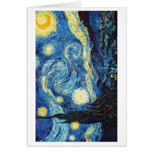 Cartão NOITE ESTRELADO por VAN GOGH