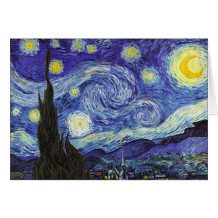Cartão Noite estrelado por Van Gogh