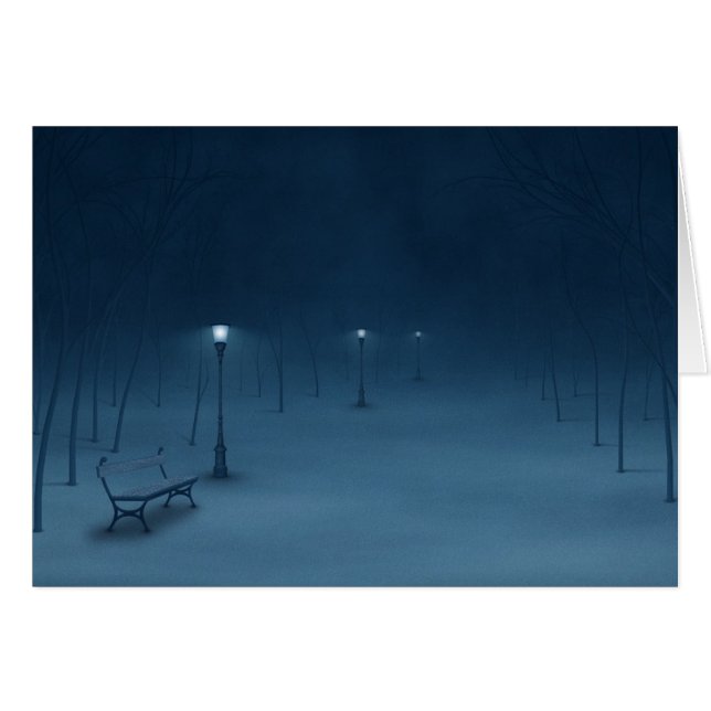 Cartão Noite quieta (Frente Horizontal)