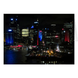 Cartão noite vivid sydney