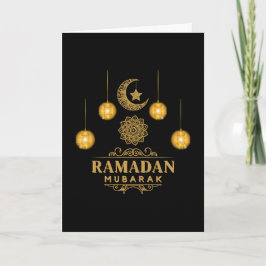Cartão Noites Elegantes do Ramadão - Eid Mubarak 2026 Fer