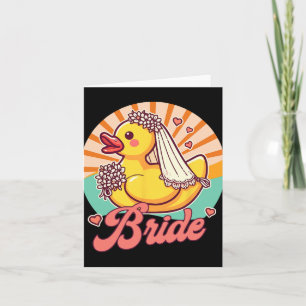 Cartão Noiva De Bridal Bachelorette Rubber Duc