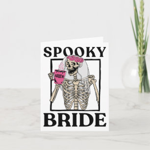Cartão Noiva de Bridesmaid Skeleton Bachelo