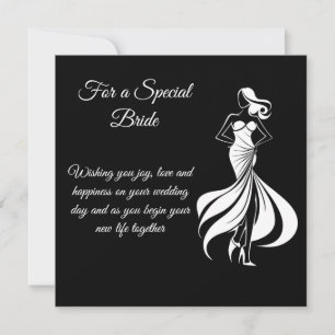 Cartão Noiva de Casamento