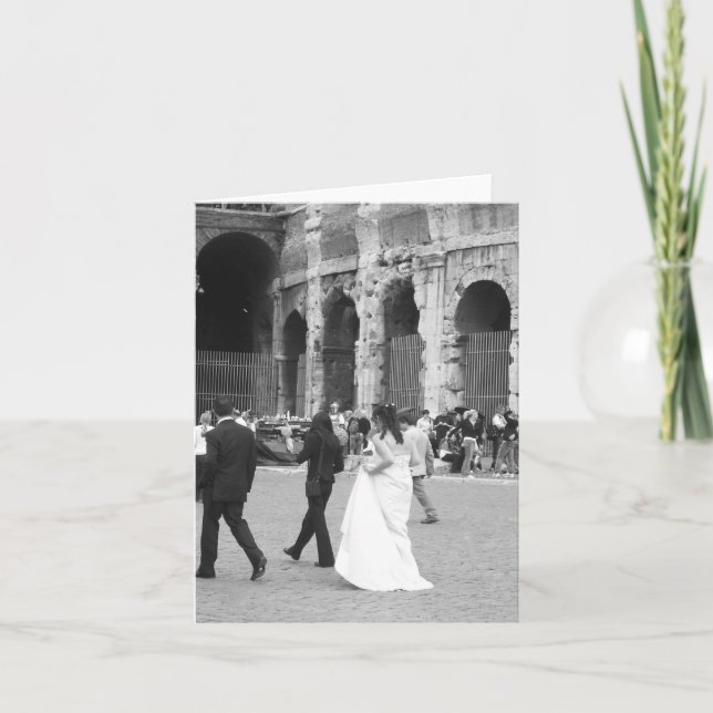 Cartão Noiva do coliseu (Frente)
