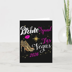 Cartão Noiva do Esquadrão Vegas 2026 Casada em Vegas