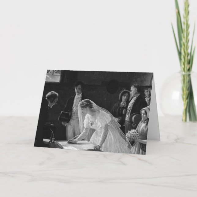 Cartão Noiva do Victorian (Frente)