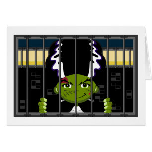 Cartão Noiva dos desenhos animados de Frankenstein