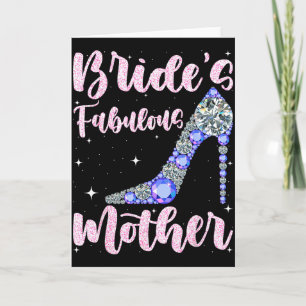 Cartão Noiva fabulosa da mãe dia de casamento feliz casad