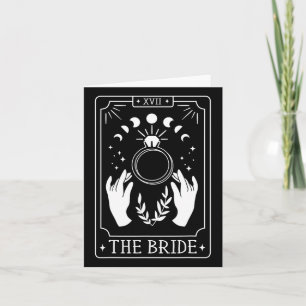 Cartão Noiva Gótica Bridesmaid Tarot Bridal Party Bachelo