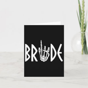 Cartão Noiva Groom Skeleton Gothic Wedding Noivado Hal