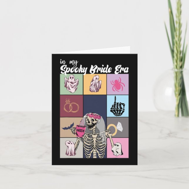 Cartão Noiva Halloween Na Minha Noiva Era Noiva De Casame (Frente)