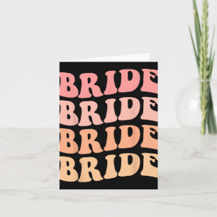 Cartão Noiva I Do Crew Retro Casamento Noiva Bachelorette