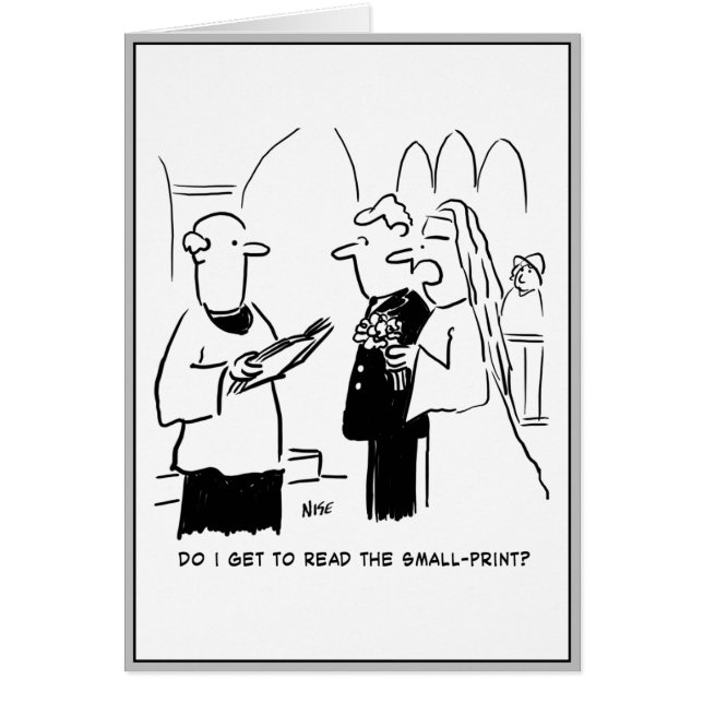 Cartão Noiva quer verificar o desenho de Impressão pequen (Frente)