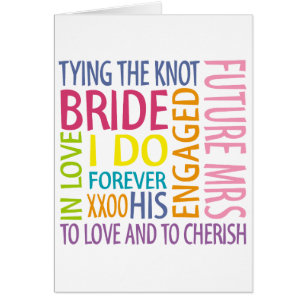 Cartão Noiva Sentiments Wedding