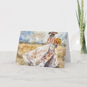 Cartão Noiva Sorrente Celebrando Amor e Alegria