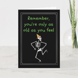 Cartão Noivado da Idade do Esqueleto Engraçado