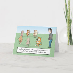 Cartão Noivado Engraçado de Gatos