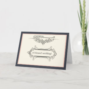 Cartão Noivado islâmico elegante bismillah casamento
