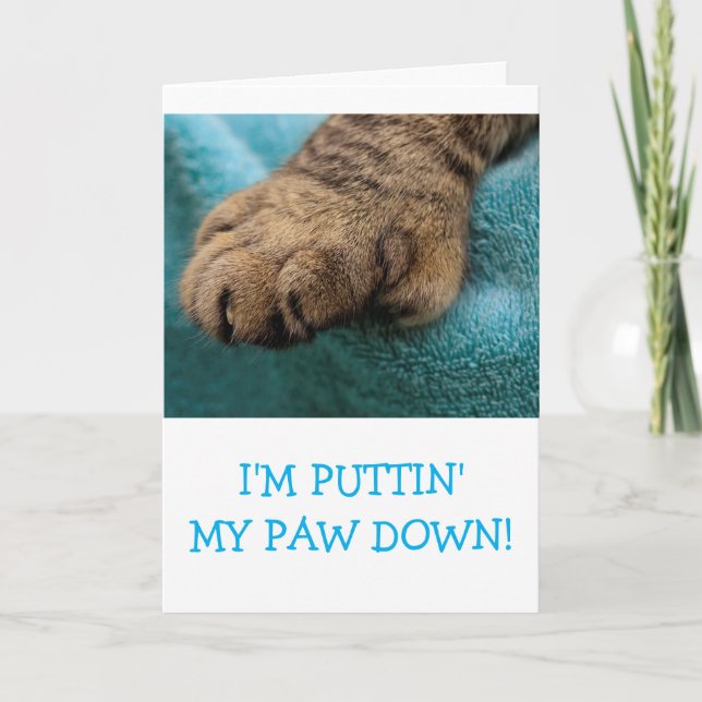 Cartão Noivado Personalizado "Do Gato" (Frente)