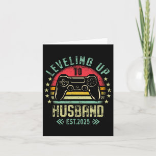 Cartão Noivado Tee Para Gamer Groom Nascing Até Husb