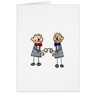 Cartão Noivos alegres