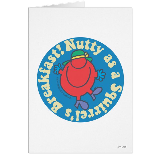 Cartão Nojento como café da manhã de esquilo! (Frente)