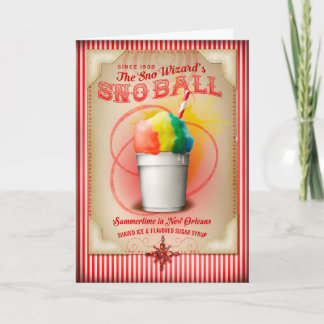 Cartão NOLA Collection Snoball Trabalho de arte