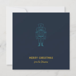 Cartão Nome da Família Personalizado Feliz Natal Príncipe