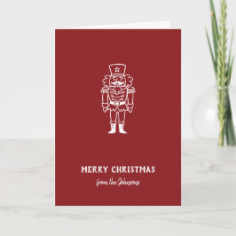 Cartão Nome da Família Personalizado Feliz Natal Príncipe