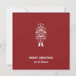 Cartão Nome da Família Personalizado Feliz Natal Príncipe