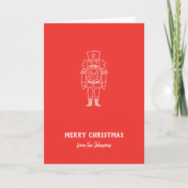 Cartão Nome da Família Personalizado Feliz Natal Príncipe