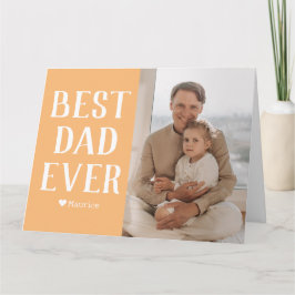 Cartão Nome de Foto do Dia de os pais da Família Moderna