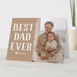 Cartão Nome de Foto do Dia de os pais da Família Moderna