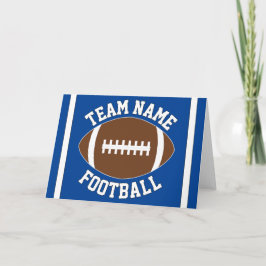 Cartão Nome e Cor de Equipe de Futebol Personalizáveis Es