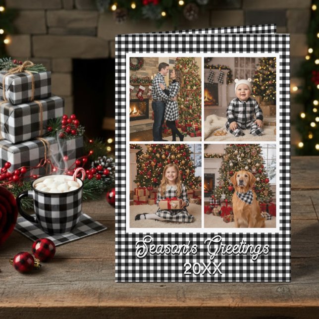 Cartão Nome e texto personalizados da Xadrez de Buffalo P (Criador carregado)