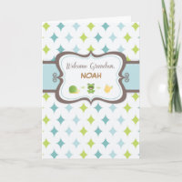 Nome Personalizado do Baby Grandson de Boas-Vindas