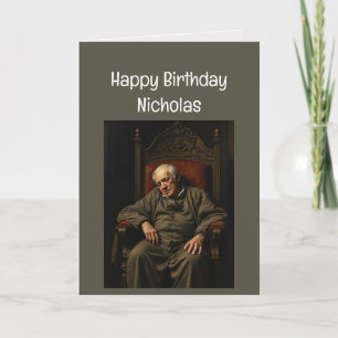 Cartão Nome Personalizado Engraçado Aniversário Como Comp